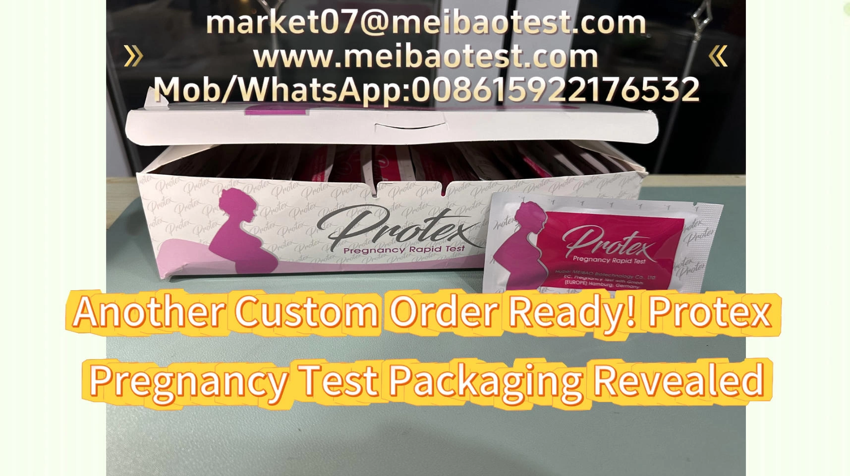 Another Custom Order Ready! Protex Pregnancy Test Packaging Revealed
