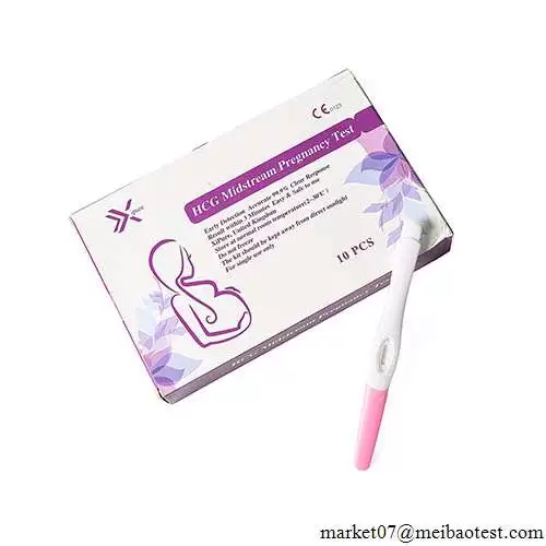 3.0mm 10pcs/box One Step HCG Pregnancy Test Midstream